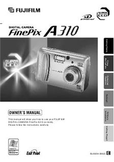 Fujifilm FinePix A310 Printed Manual